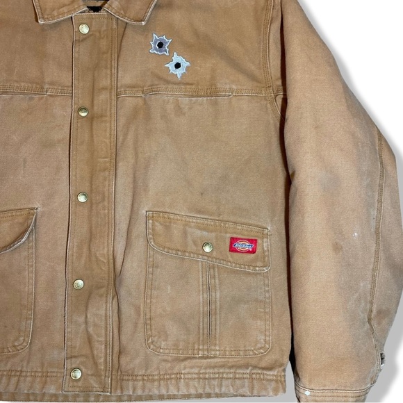 STASHHOUSE Shooting Range UpCycled Dickies Blanket Lined Work Jacket - Picture 3 of 8